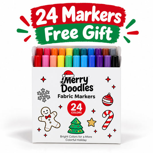 24 Colored Markers W/ Each Blanket